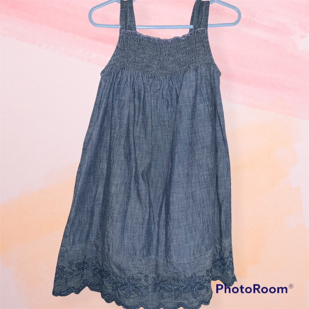 Baby Gap Denim embroidered dress